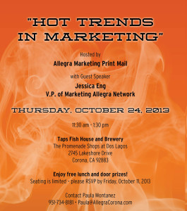 Allegra Corona Lunch & Learn Hot Trends In Marketing